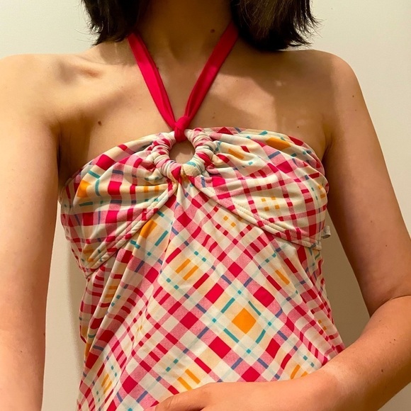 La vie en rose  AQUA BEACH COVERUP DRESS S - Picture 1 of 11